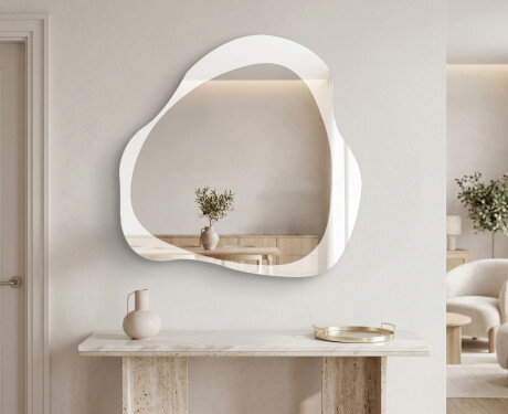 Minimalist bathroom mirror – Élya – teardrop shape #2