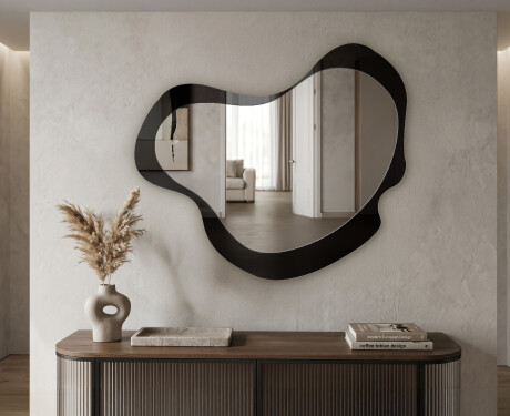 Organic irregular LED bathroom mirror - Nuvelle - modern style