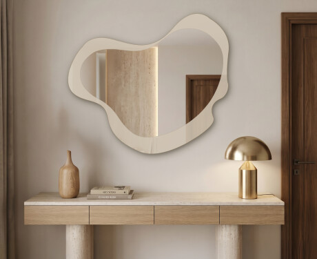Organic irregular LED bathroom mirror - Nuvelle - modern style #3