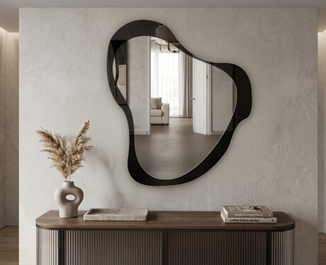 Organic irregular LED bathroom mirror - Silvaré - sleek silhouette