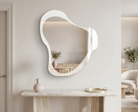 Organic irregular LED bathroom mirror - Silvaré - sleek silhouette #2