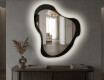 Organic irregular LED bathroom mirror - Silvaré - sleek silhouette #4