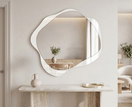 Organic irregular LED bathroom mirror – Lumaire – soft line #2