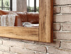 Oak wooden illuminated mirror with rectangular frame and LED Light L225 #2