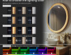 Mirror in a wooden frame with LED lighting #5