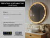 Mirror in a wooden frame with LED lighting #6