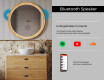 Mirror in a wooden frame with LED lighting #7