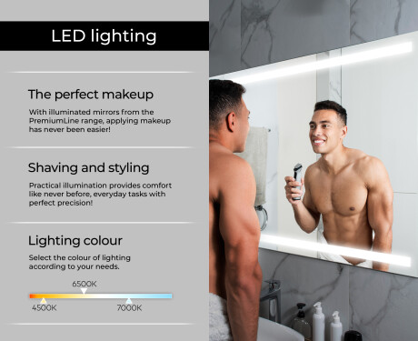 PremiumLine Illuminated Bathroom LED Lighted Mirror L09 #5