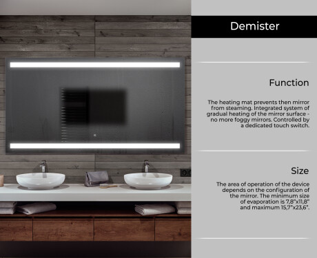 PremiumLine Illuminated Bathroom LED Lighted Mirror L09 #6