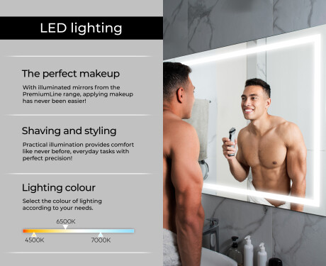 PremiumLine Illuminated Bathroom LED Lighted Mirror L15 #9