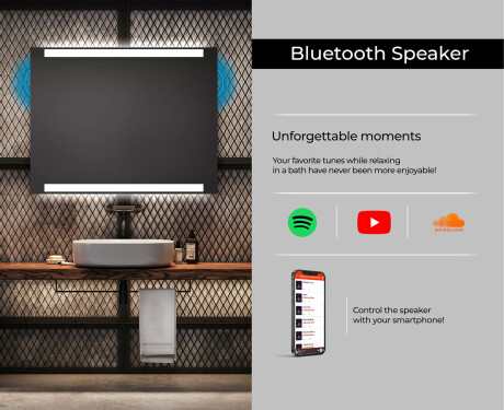 PremiumLine Illuminated Bathroom LED Lighted Mirror L47 #6