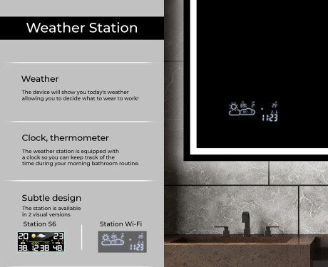 PremiumLine Illuminated Bathroom LED Lighted Mirror L49 #6