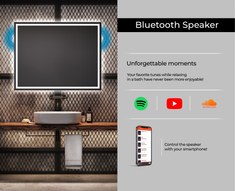 PremiumLine Illuminated Bathroom LED Lighted Mirror L49 #7