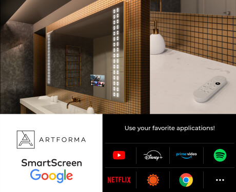 PremiumLine Illuminated Bathroom LED Lighted Mirror L55 #8