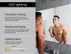 PremiumLine Illuminated Bathroom LED Lighted Mirror L55 #8