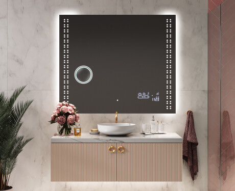 PremiumLine Illuminated Bathroom LED Lighted Mirror L55 #9