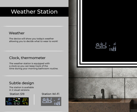 PremiumLine Illuminated Bathroom LED Lighted Mirror L57 #5
