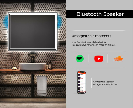 PremiumLine Illuminated Bathroom LED Lighted Mirror L57 #6