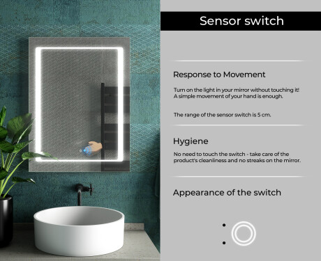 PremiumLine Illuminated Bathroom LED Lighted Mirror L61 #7