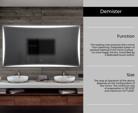 PremiumLine Illuminated Bathroom LED Lighted Mirror L77 #6