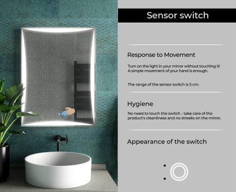 PremiumLine Illuminated Bathroom LED Lighted Mirror L77 #7