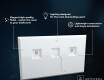 Bathroom Mirror With LED Light - SlimLine L47 #3