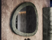 Irregular-shaped mirror with a natural stone frame L296 #4