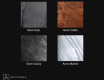 Asymmetrical mirror featuring a stone texture L298 #2