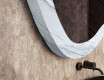 Asymmetrical mirror featuring a stone texture L298 #3