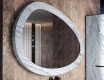 Asymmetrical mirror featuring a stone texture L298 #4