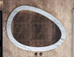 Asymmetrical mirror featuring a stone texture L298 #5