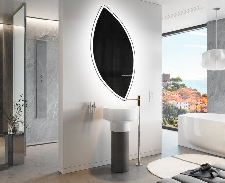 Irregular Mirror LED Lighted decorative design L222 #9