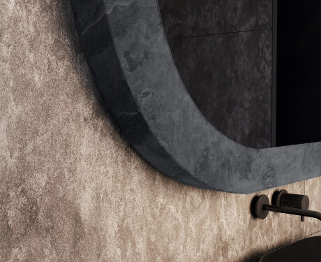 Bathroom mirror featuring a stone-look laminate L295 #3