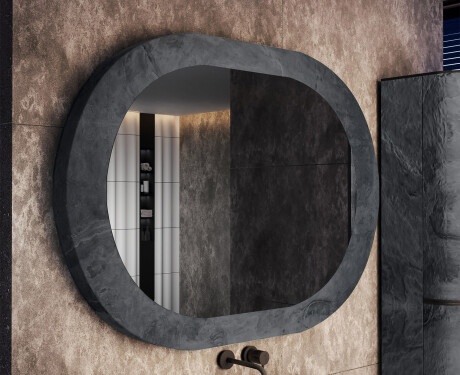 Bathroom mirror featuring a stone-look laminate L295 #4