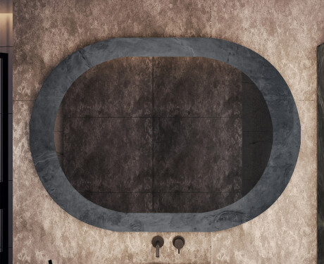 Bathroom mirror featuring a stone-look laminate L295 #5