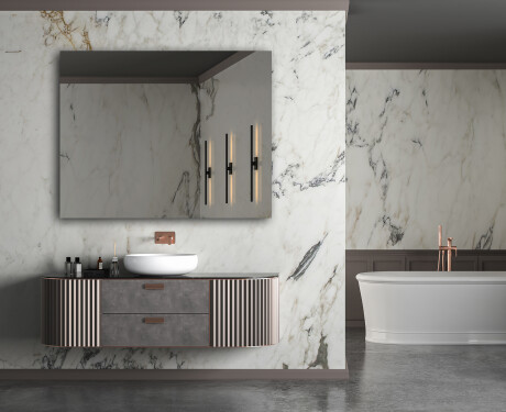 Rectangular wall hanging mirror L197 #5