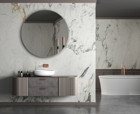 Round wall hanging mirror L203 #5