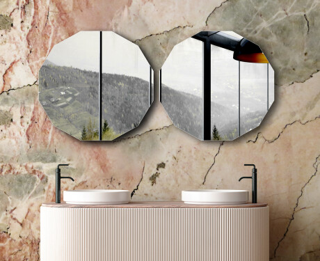 Round wall hanging mirror L204 #6