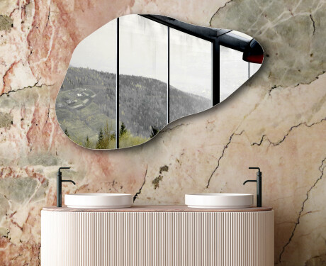 Irregular wall hanging mirror L208 #6