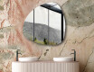 Irregular wall hanging mirror L210 #6