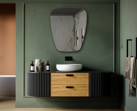 Irregular vertical wall hanging mirror L213