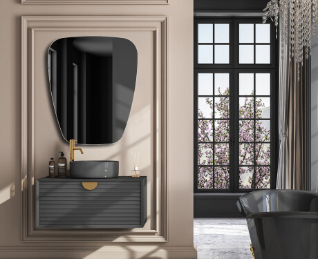 Irregular vertical wall hanging mirror L213 #4