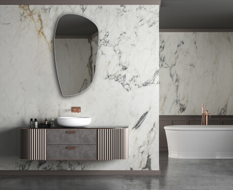 Irregular vertical wall hanging mirror L215 #5