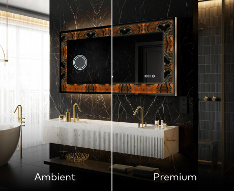 Backlit Decorative Mirror - Mosaic Dreams #6