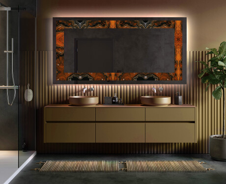 Backlit Decorative Mirror - Mosaic Dreams #4