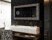 Backlit Decorative Mirror - Natural Stones