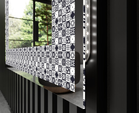 Backlit Decorative Mirror - Geometric Symphony #3