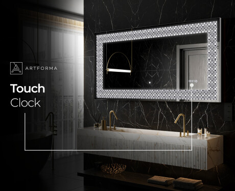 Backlit Decorative Mirror - Geometric Symphony #8