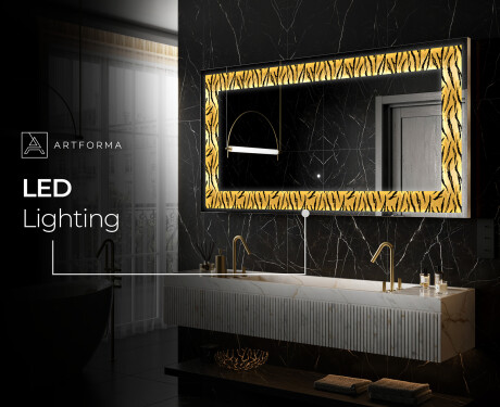Backlit Decorative Mirror - Midnight Mirage #11