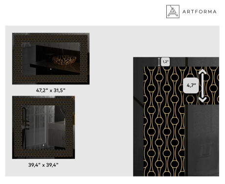 Backlit Decorative Mirror - Nordic Charm #2